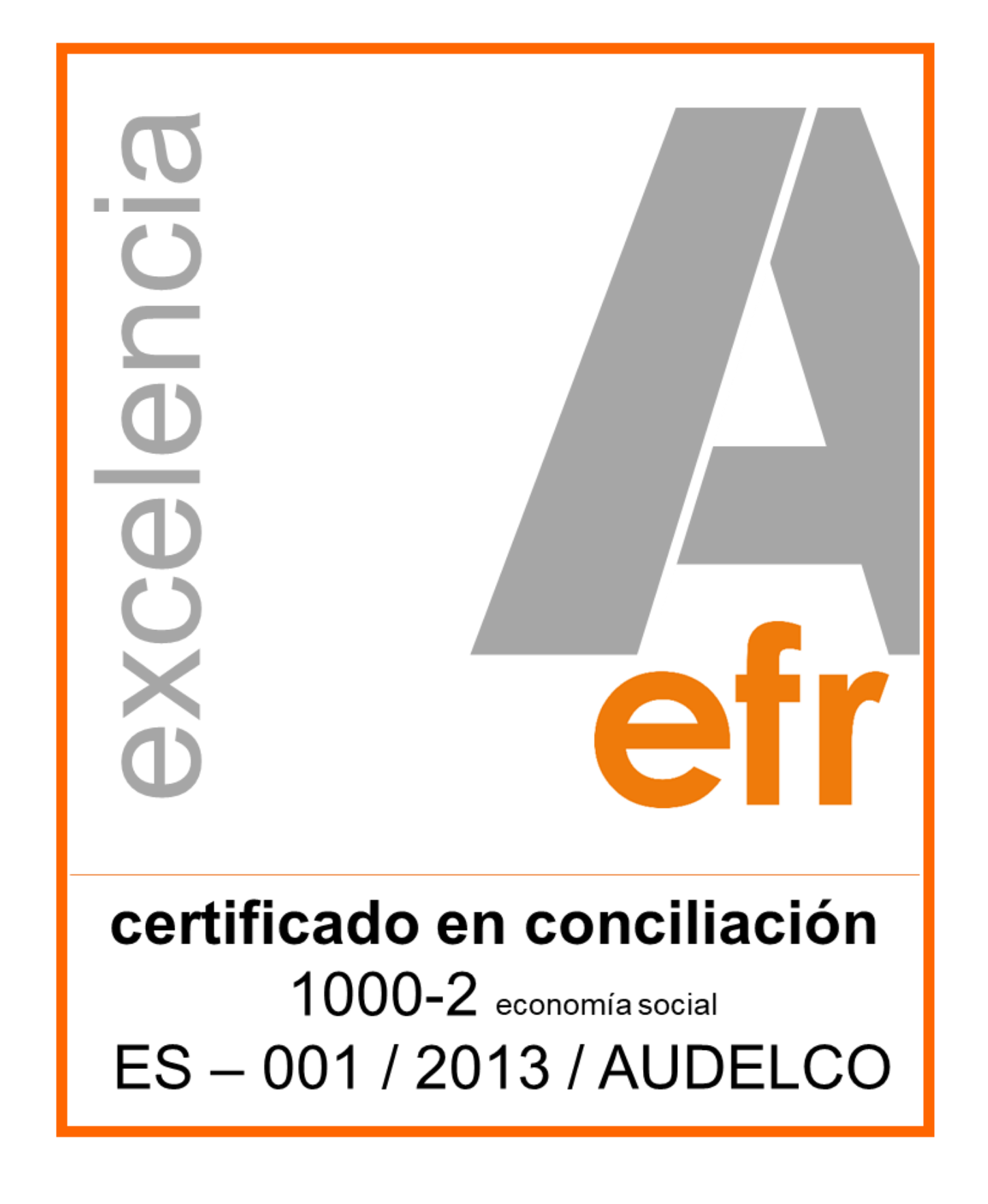 LOGO CERTIFICADO EXCELENCIA EFR EMPRESA FAMILIARMENTE RESPONSABLE - CENTRO DE ESTUDIOS MORA - cursos formación labora desempleados gratuito